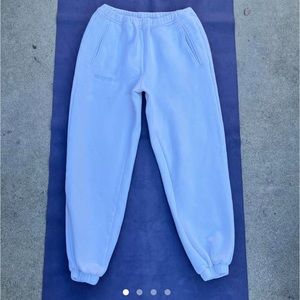 Danielle guizio embroidered logo sweatpants in white